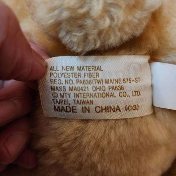 DanDee Collector's Choice Tan Teddy Bear Plush Stuffed Animal 15" Soft Toy EUC - Picture 8 of 8